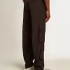 Pantaloni cargo din nailon ripstop de culoare neagră
