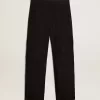 Pantaloni cargo din nailon ripstop de culoare neagră