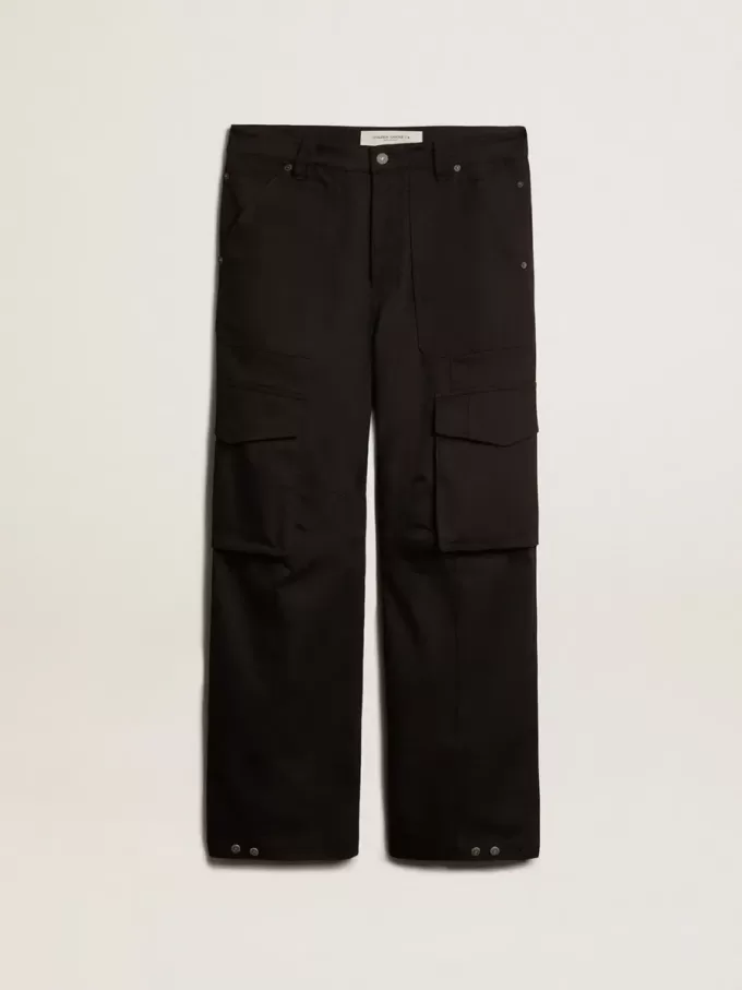 Pantaloni cargo negri Pantaloni cargo negri