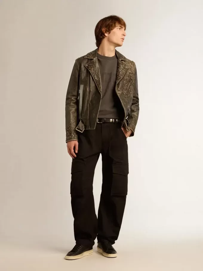 Pantaloni cargo negri Pantaloni cargo negri