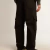 Pantaloni cargo negri Pantaloni cargo negri