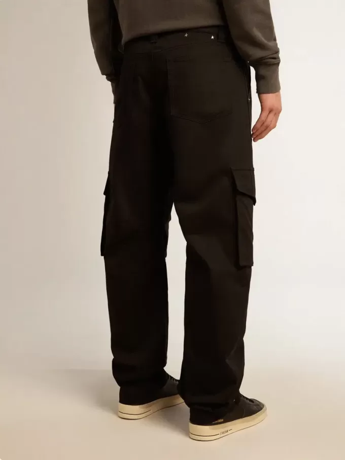 Pantaloni cargo negri Pantaloni cargo negri