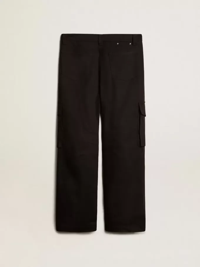 Pantaloni cargo negri Pantaloni cargo negri