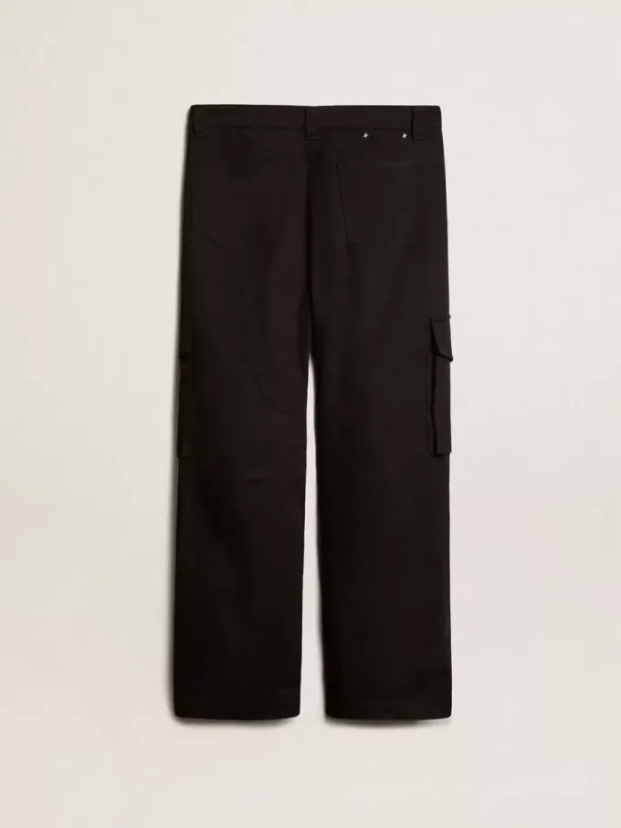 Pantaloni cargo negri Pantaloni cargo negri