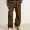 Pantaloni cargo verde măslin Pantaloni cargo verde măslin