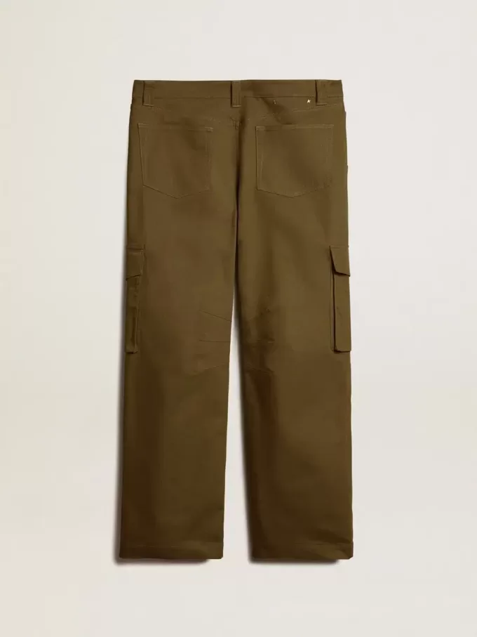 Pantaloni cargo verde măslin Pantaloni cargo verde măslin