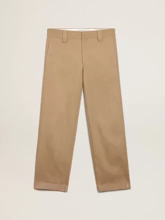 Pantaloni chino bej kaki din colecția Golden