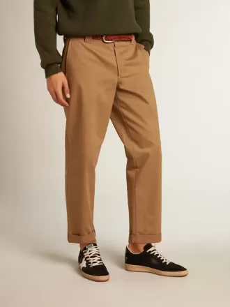 Pantaloni chino bej kaki din colecția Golden