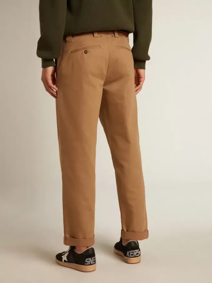 Pantaloni chino bej kaki din colecția Golden