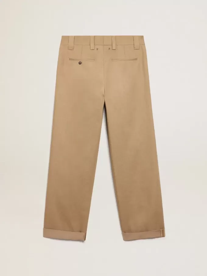 Pantaloni chino bej kaki din colecția Golden