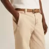 Pantaloni chino bej pentru bărbați, cu finisaj uzat Pantaloni chino bej pentru bărbați, cu finisaj uzat