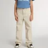Pantaloni chino bej pentru copii, cu pete multicolore