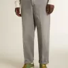 Pantaloni chino din bumbac de culoare gri Pantaloni chino din bumbac de culoare gri