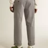 Pantaloni chino din bumbac de culoare gri Pantaloni chino din bumbac de culoare gri