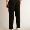 Pantaloni chino din bumbac negru pentru bărbați Pantaloni chino din bumbac negru pentru bărbați