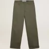 Pantaloni chino Golden Collection verde militar