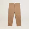 Pantaloni chino pentru băieți din bumbac caramel Pantaloni chino pentru băieți din bumbac caramel