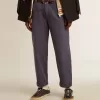 Pantaloni chino pentru bărbați, de culoare albastră, cu efect uzat Pantaloni chino pentru bărbați, de culoare albastră, cu efect uzat