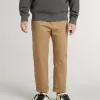 Pantaloni chino pentru copii din bumbac de culoare tutun Pantaloni chino pentru copii din bumbac de culoare tutun