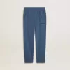 Pantaloni de jogging albastru pentru copii, cu broderie