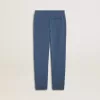 Pantaloni de jogging albastru pentru copii, cu broderie
