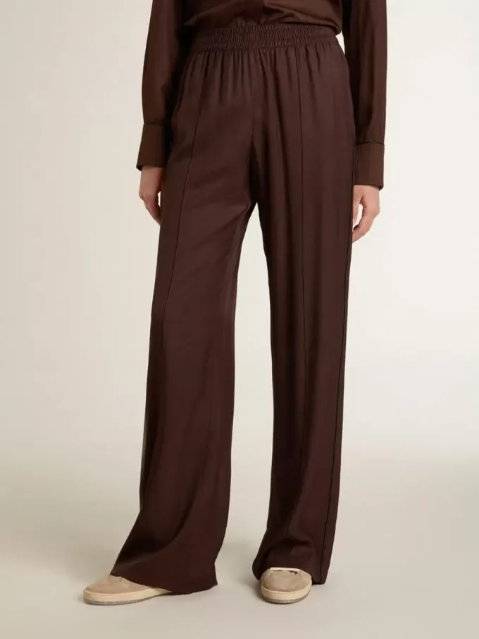 Pantaloni de jogging maro pentru femei Pantaloni de jogging maro pentru femei