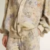 Pantaloni de jogging multicolori pentru femei, cu imprimeu floral Pantaloni de jogging multicolori pentru femei, cu imprimeu floral