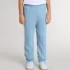 Pantaloni de jogging pentru băieți, de culoare albastru deschis, cu imprimeu Pantaloni de jogging pentru băieți, de culoare albastru deschis, cu imprimeu