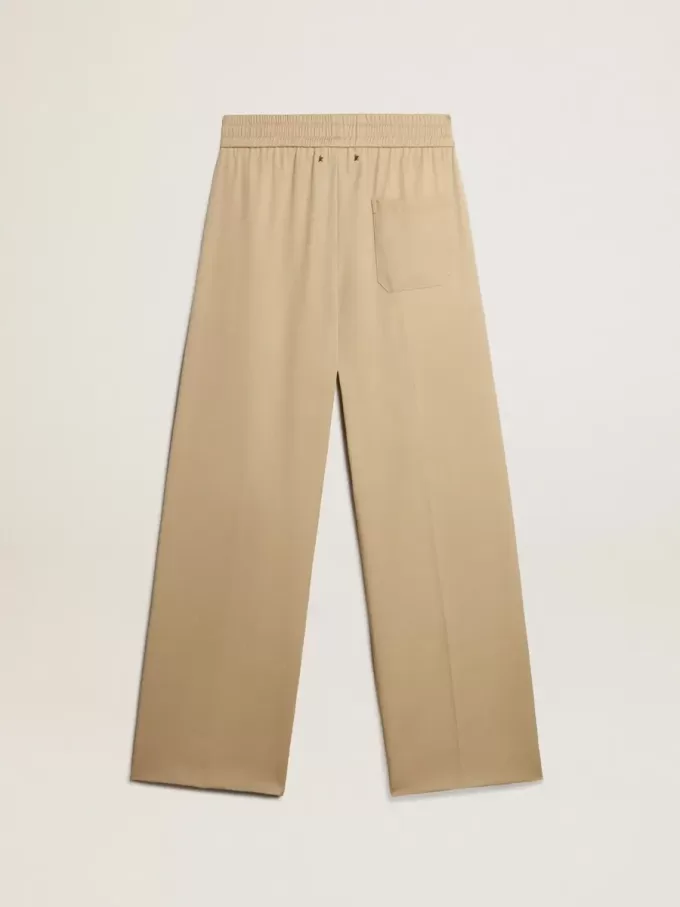 Pantaloni de jogging pentru bărbați, de culoare nisipiu, cu buzunar în spate Pantaloni de jogging pentru bărbați, de culoare nisipiu, cu buzunar în spate