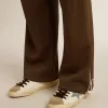 Pantaloni de jogging pentru bărbați, de culoare verde militar, cu logo alb Pantaloni de jogging pentru bărbați, de culoare verde militar, cu logo alb