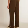 Pantaloni de jogging pentru bărbați, de culoare verde militar, cu logo alb Pantaloni de jogging pentru bărbați, de culoare verde militar, cu logo alb