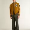 Pantaloni de jogging pentru bărbați, de culoare verde închis, cu dungi verticale Pantaloni de jogging pentru bărbați, de culoare verde închis, cu dungi verticale