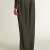 Pantaloni de jogging pentru bărbați, de culoare verde închis, cu dungi verticale Pantaloni de jogging pentru bărbați, de culoare verde închis, cu dungi verticale