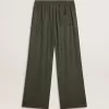 Pantaloni de jogging pentru bărbați, de culoare verde închis, cu dungi verticale Pantaloni de jogging pentru bărbați, de culoare verde închis, cu dungi verticale
