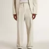 Pantaloni de jogging pentru bărbați din amestec de lână kaki Pantaloni de jogging pentru bărbați din amestec de lână kaki