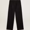Pantaloni de jogging pentru bărbați din lână albastru închis Pantaloni de jogging pentru bărbați din lână albastru închis