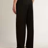 Pantaloni de jogging pentru bărbați din lână neagră Pantaloni de jogging pentru bărbați din lână neagră