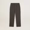 Pantaloni de jogging pentru copii, de culoare verde militar, cu broderie Pantaloni de jogging pentru copii, de culoare verde militar, cu broderie