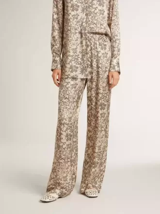 Pantaloni de jogging pentru femei cu imprimeu floral
