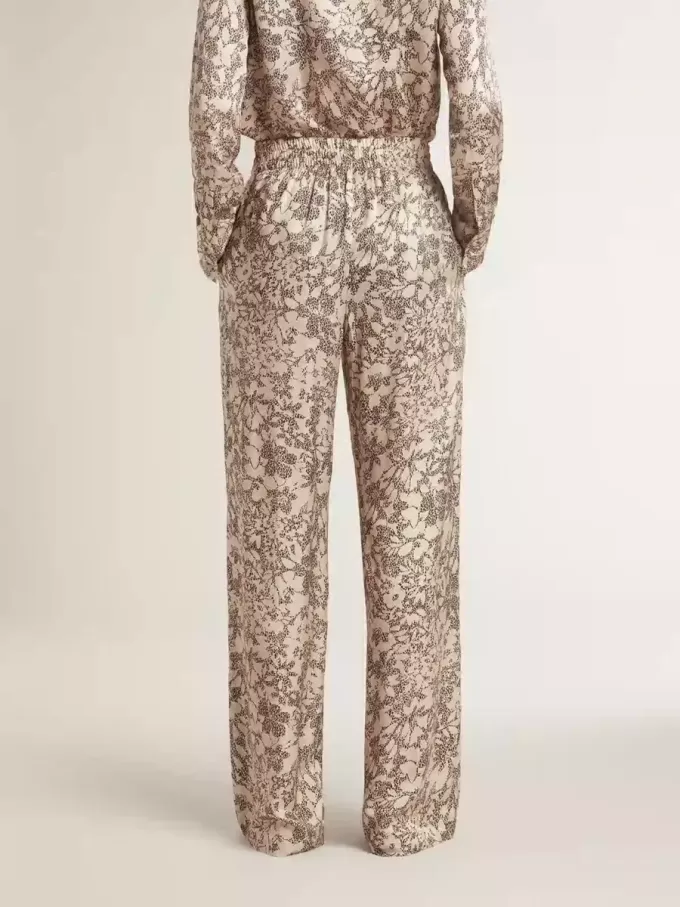 Pantaloni de jogging pentru femei cu imprimeu floral Pantaloni de jogging pentru femei cu imprimeu floral