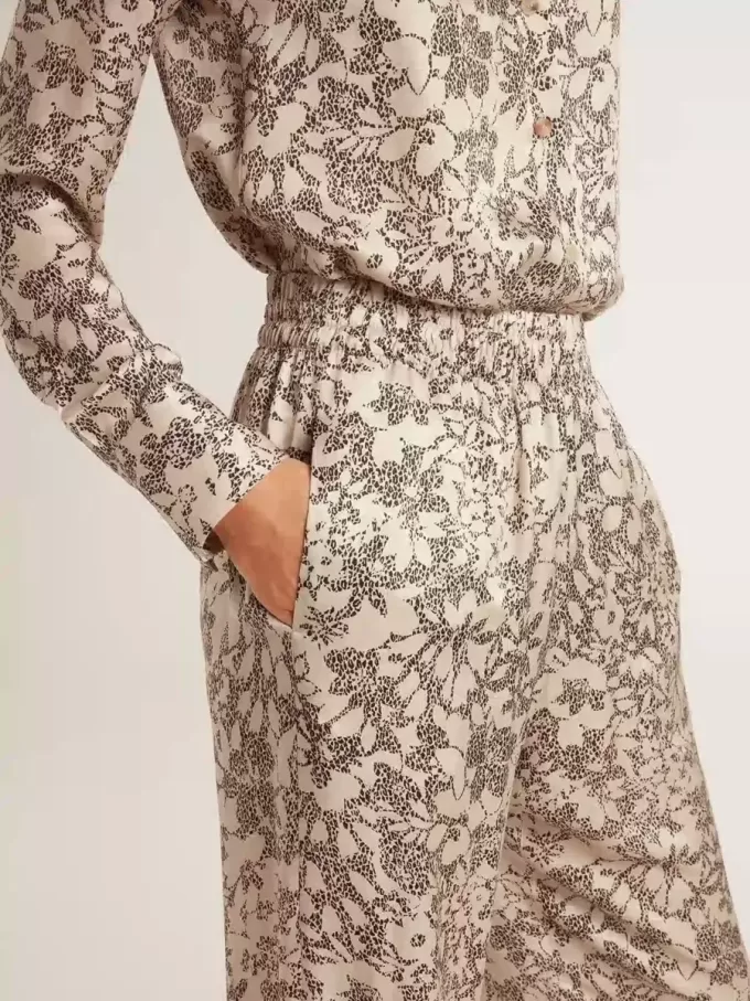Pantaloni de jogging pentru femei cu imprimeu floral Pantaloni de jogging pentru femei cu imprimeu floral