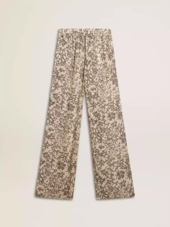 Pantaloni de jogging pentru femei cu imprimeu floral Pantaloni de jogging pentru femei cu imprimeu floral