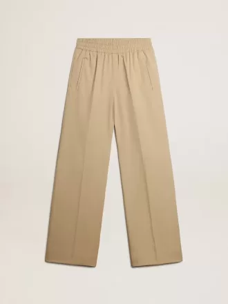 Pantaloni de jogging pentru femei, culoare nisip