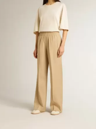 Pantaloni de jogging pentru femei, culoare nisip