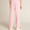 Pantaloni de jogging roz cu stea strălucitoare pe partea din față Pantaloni de jogging roz cu stea strălucitoare pe partea din față
