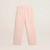 Pantaloni de jogging roz pentru fete, cu imprimeu Pantaloni de jogging roz pentru fete, cu imprimeu