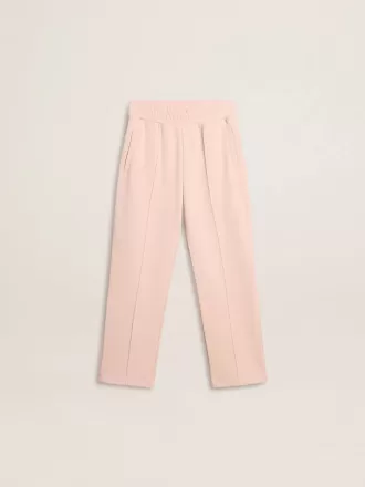Pantaloni de jogging roz pentru fete, cu imprimeu