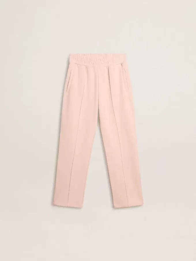 Pantaloni de jogging roz pentru fete, cu imprimeu Pantaloni de jogging roz pentru fete, cu imprimeu
