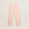 Pantaloni de jogging roz pentru fete, cu imprimeu Pantaloni de jogging roz pentru fete, cu imprimeu