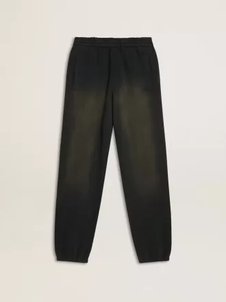 Pantaloni de jogging unisex negri spălați